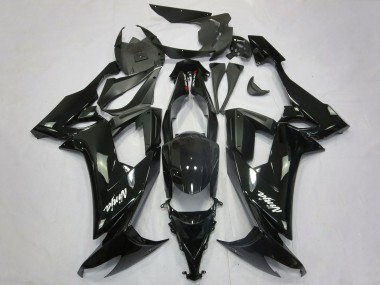 Glänzendes Schwarz Matt Schwarz Weiß Aufkleber 2008-2010 Kawasaki ZX10R Motorrad Verkleidung
