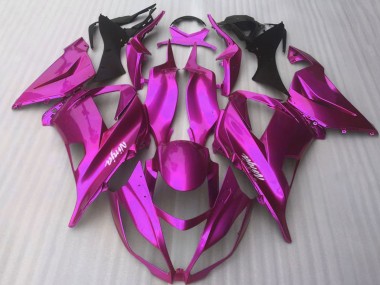 Glänzendes Bonbon Rosa 2016-2020 Kawasaki ZX10R Motorrad Verkleidung
