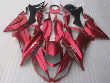 Glänzendes Bonbon Rot 2016-2020 Kawasaki ZX10R Motorrad Verkleidung