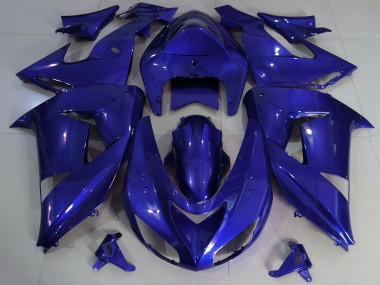 Dunkel Blau 2006-2007 Kawasaki ZX10R Motorrad Verkleidung