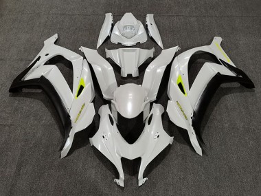 Perl Weiß Gelb Matt Schwarz 2016-2020 Kawasaki ZX10R Motorrad Verkleidung