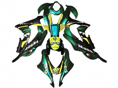 Wald Grün Gelb Hai 46 2016-2020 Kawasaki ZX10R Motorrad Verkleidung