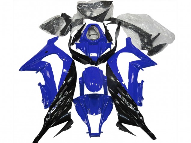 Blau Glänzendes Schwarz 2011-2015 Kawasaki ZX10R Motorrad Verkleidung