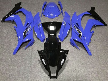Blau Glänzendes Schwarz 2011-2015 Kawasaki ZX10R Motorrad Verkleidung