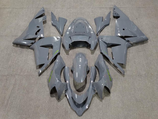 Glänzendes Grau Grün 2004-2005 Kawasaki ZX10R Motorrad Verkleidung