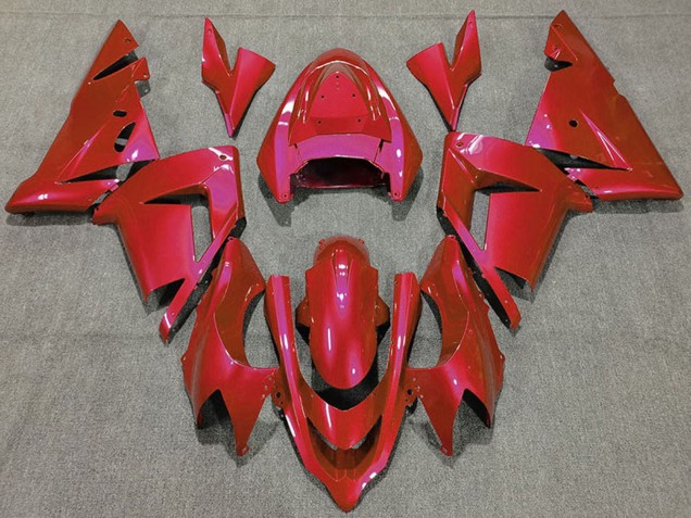 Glänzendes Rot 2004-2005 Kawasaki ZX10R Motorrad Verkleidung