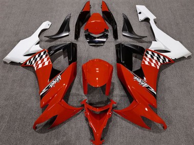 Weiß Rot Schwarz 2008-2010 Kawasaki ZX10R Motorrad Verkleidung