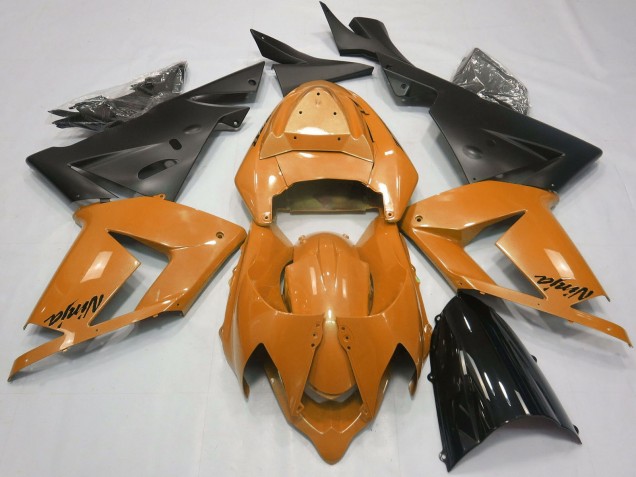 Perl Orange Schwarz 2004-2005 Kawasaki ZX10R Motorrad Verkleidung
