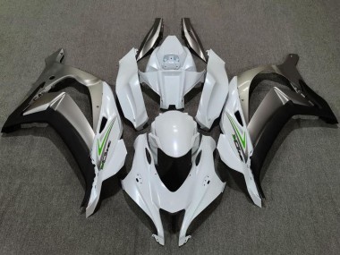 Perl Weiß Silber 2016-2020 Kawasaki ZX10R Motorrad Verkleidung