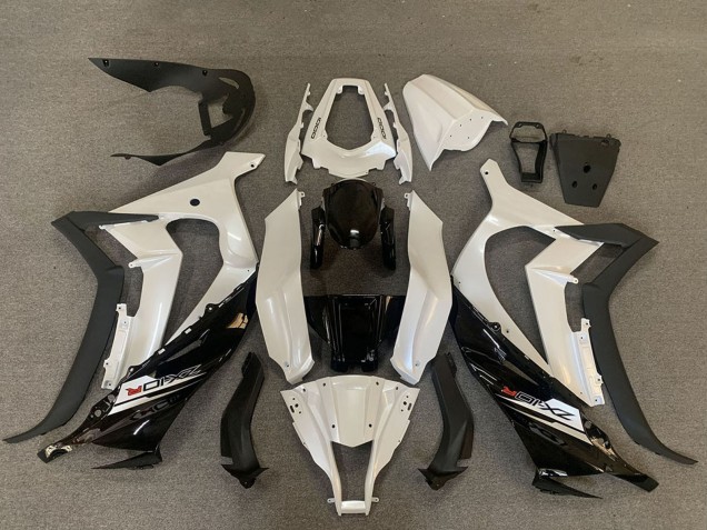Perl Weiß Glänzendes Schwarz Matt Schwarz 2011-2015 Kawasaki ZX10R Motorrad Verkleidung