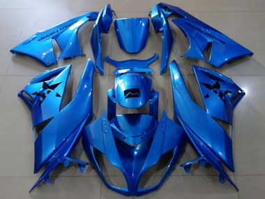 Blau 2009-2012 Kawasaki ZX6R Motorrad Verkleidung