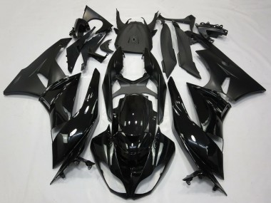 Glänzendes Schwarz Matt Schwarz 2009-2012 Kawasaki ZX6R Motorrad Verkleidung