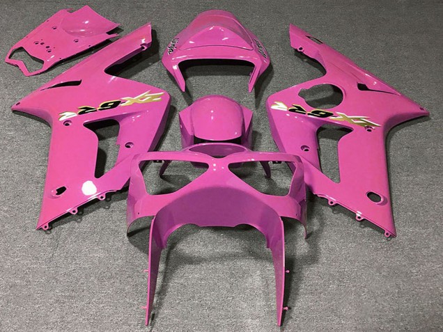 Rosa 2003-2004 Kawasaki ZX6R Motorrad Verkleidung