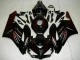 Glänzendes Schwarz Rot Flamme 2004-2005 Honda CBR1000RR Motorrad Verkleidung