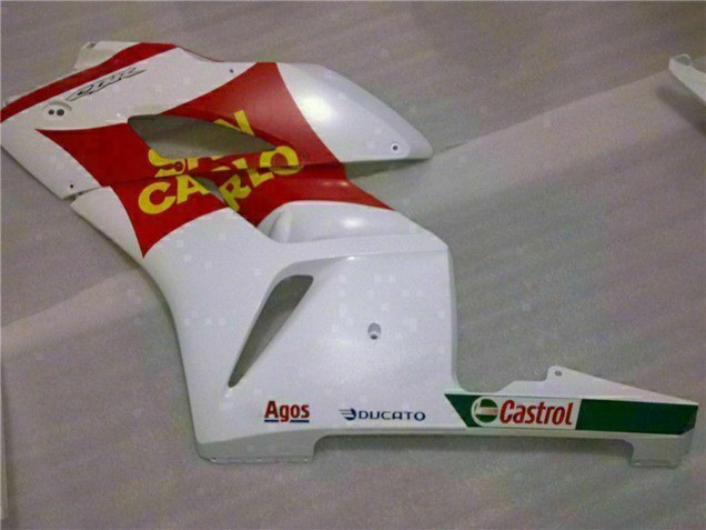 Weiß Rot Gelb San Carlo 58 2004-2005 Honda CBR1000RR Motorrad Verkleidung