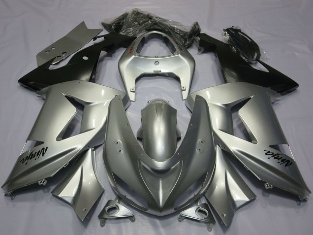 Silber 2003-2004 Kawasaki ZX6R Motorrad Verkleidung