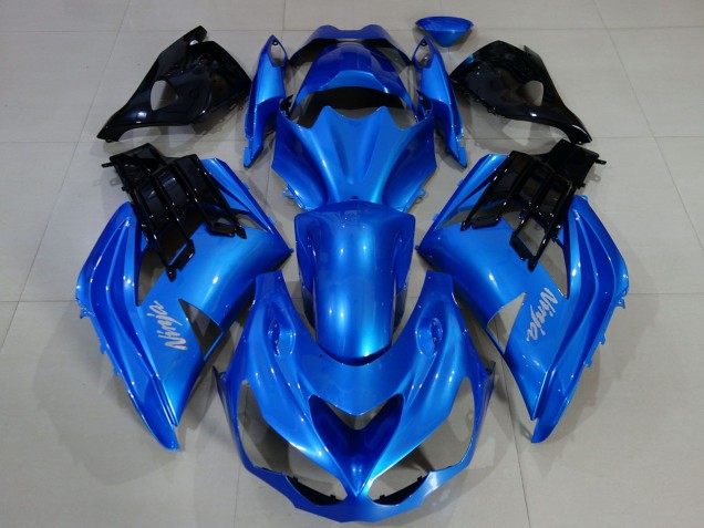 Blau Schwarz 2012-2024 Kawasaki ZX14R ZZR1400 Motorrad Verkleidung