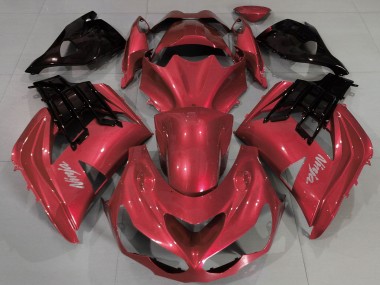 Rot Schwarz 2012-2024 Kawasaki ZX14R ZZR1400 Motorrad Verkleidung