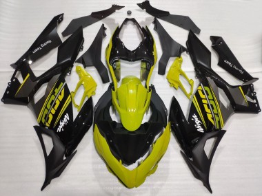 Gelb Glänzendes Schwarz Matt Schwarz OEM Stil 2018-2024 Kawasaki Ninja 400 Motorrad Verkleidung