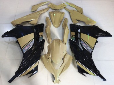 Wüstenbraun Schwarz 2013-2024 Kawasaki Ninja 300 Motorrad Verkleidung
