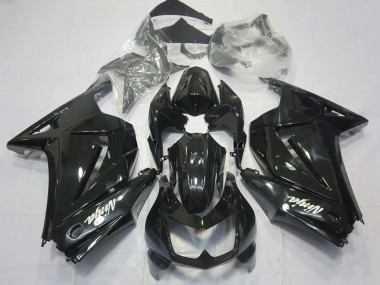 Glänzendes Schwarz Weiß Ninja 2008-2012 Kawasaki Ninja 250 Motorrad Verkleidung
