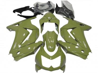 Olive Grün 2008-2012 Kawasaki Ninja 250 Motorrad Verkleidung