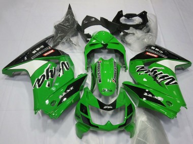 Grün Weiß Schwarz 2008-2012 Kawasaki Ninja 250 Motorrad Verkleidung