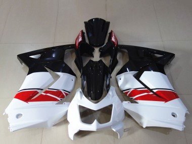 Weiß Rot Glänzendes Schwarz 2008-2012 Kawasaki Ninja 250 Motorrad Verkleidung