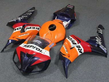 Orange Weiss Rot Blau Repsol 2006-2007 Honda CBR1000RR Motorrad Verkleidung