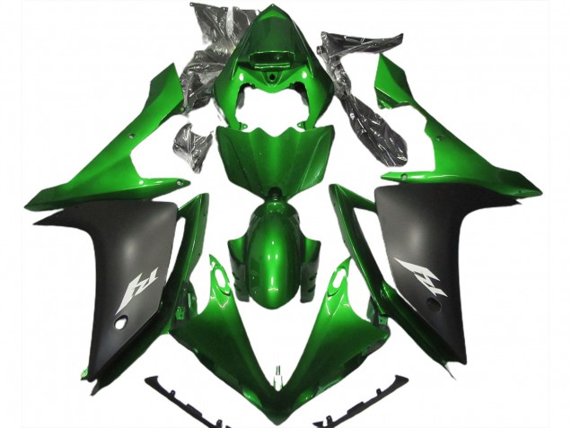 Grün Matt Schwarz 2007-2008 Yamaha R1 Motorrad Verkleidung