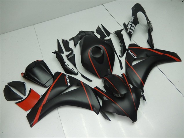 Matt Schwarz Rot 2008-2011 Honda CBR1000RR Motorrad Verkleidung