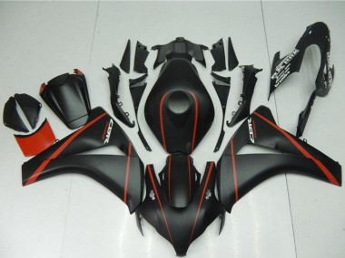 Matt Schwarz Rot 2008-2011 Honda CBR1000RR Motorrad Verkleidung