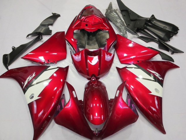 Rot Weiß 2012-2014 Yamaha R1 Motorrad Verkleidung