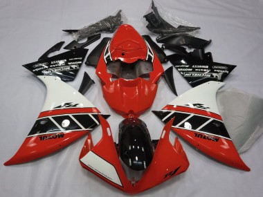 Rot Weiß Glänzendes Schwarz 2012-2014 Yamaha R1 Motorrad Verkleidung