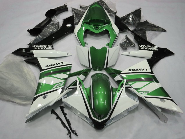 Weiß Grün Schwarz 2007-2008 Yamaha R1 Motorrad Verkleidung