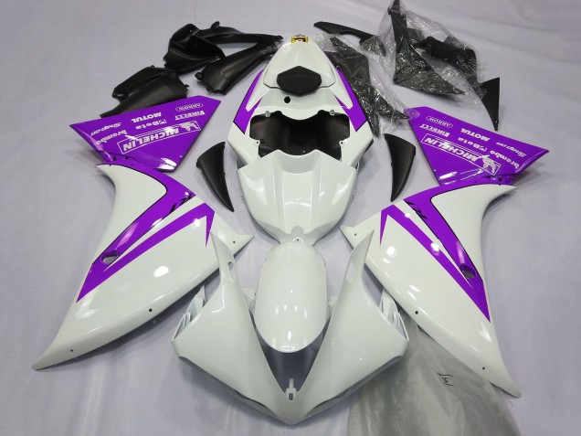 Weiß Lila 2012-2014 Yamaha R1 Motorrad Verkleidung