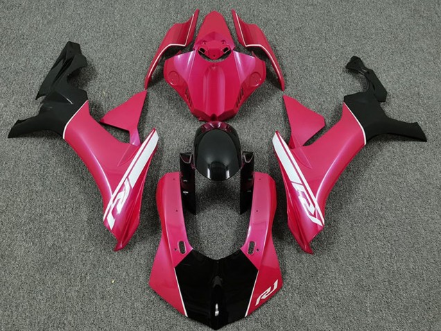 Rosa Weiß Glänzendes Schwarz 2015-2019 Yamaha R1 Motorrad Verkleidung