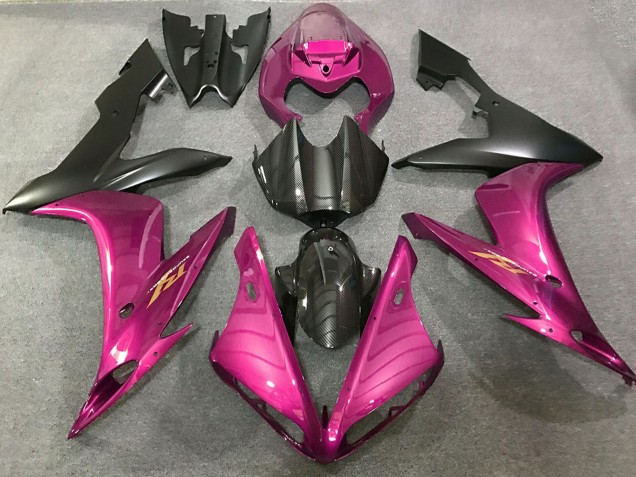 Rosa Carbonfaser Stil 2004-2006 Yamaha R1 Motorrad Verkleidung