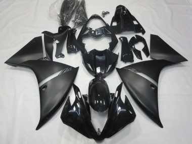 Glänzendes Schwarz Matt Schwarz Silber 2012-2014 Yamaha R1 Motorrad Verkleidung