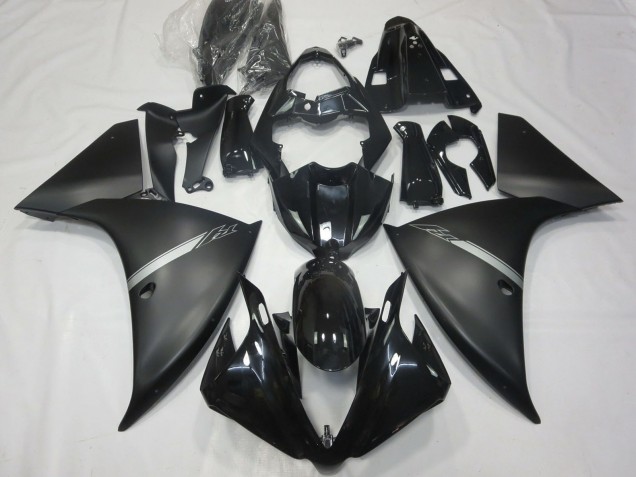 Glänzendes Schwarz Matt Schwarz Silber 2012-2014 Yamaha R1 Motorrad Verkleidung