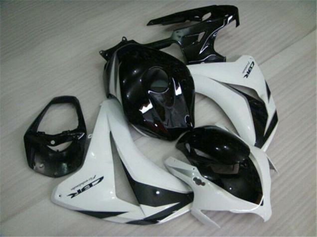 Weiß Glänzendes Schwarz 2008-2011 Honda CBR1000RR Motorrad Verkleidung