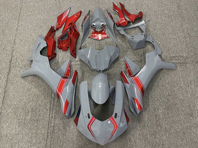 Nardo Grau Rot 2015-2019 Yamaha R1 Motorrad Verkleidung