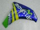 Blau Gelb Grün MoviStar Castrol 2008-2011 Honda CBR1000RR Motorrad Verkleidung