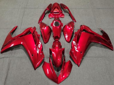 Glänzendes Rot 2015-2018 Yamaha R3 Motorrad Verkleidung