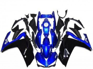 Blau Glänzendes Schwarz 2015-2018 Yamaha R3 Motorrad Verkleidung