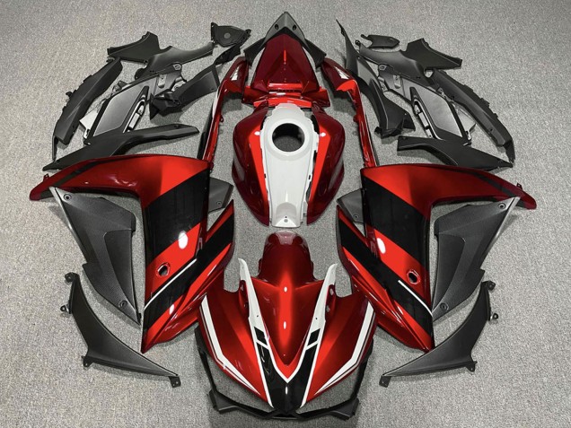 Rot Weiß Glänzendes Schwarz 2015-2018 Yamaha R3 Motorrad Verkleidung