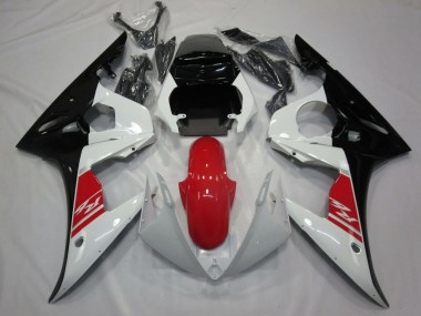 Weiß Rot Schwarz 2005 Yamaha R6 Motorrad Verkleidung