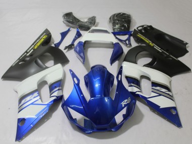 Weiß Blau Matt Schwarz Gelb 1998-2002 Yamaha R6 Motorrad Verkleidung