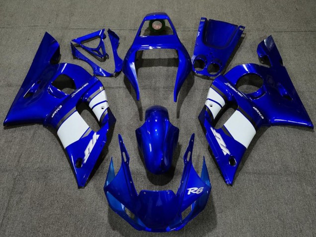 Blau Weiß 1998-2002 Yamaha R6 Motorrad Verkleidung