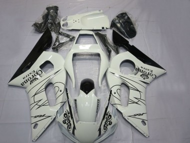 Weiß Schwarz Corona Motul 1998-2002 Yamaha R6 Motorrad Verkleidung